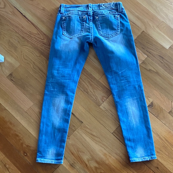Miss Me Light Blue Distressed Skinny Jeans - Picture 3 of 8